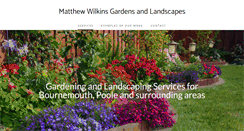 Desktop Screenshot of matthewwilkinsgardens.com